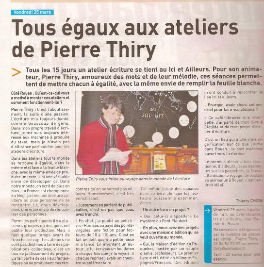 Article «Côté Rouen» 23/03/2011