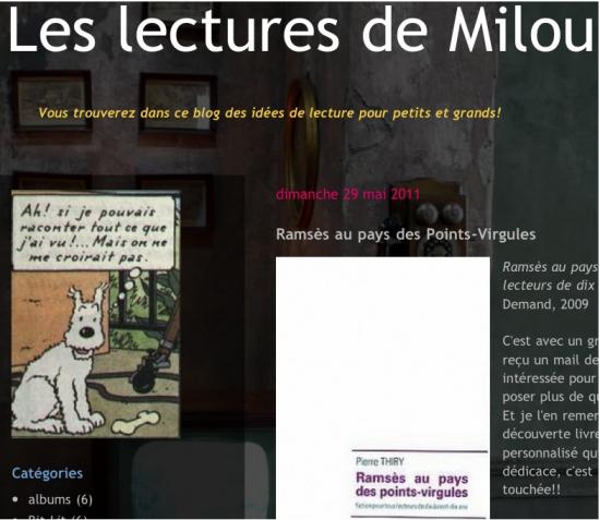 Les lectures de Milou a lu «Ramsès au pays des points-virgules»