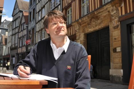 Pierre Thiry rue Damiette (photo Thierry Chion, Côté Rouen)