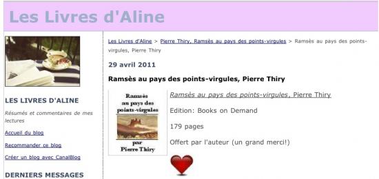 Coup de coeur d'Aline