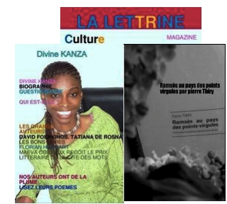 Lettrine Culture de Divine Kanza parle de «Ramsès au pays des points-virgules»