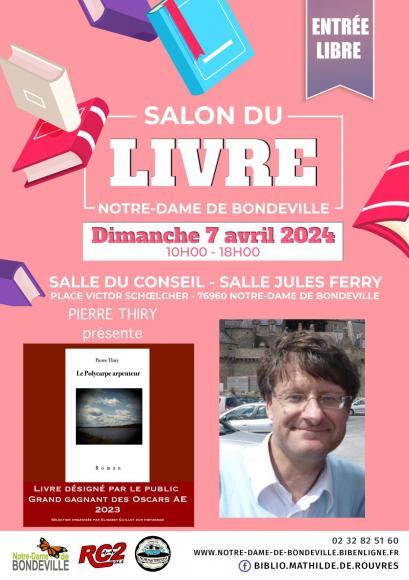 Affiche salon du livren dame de bondeville pierrethiry